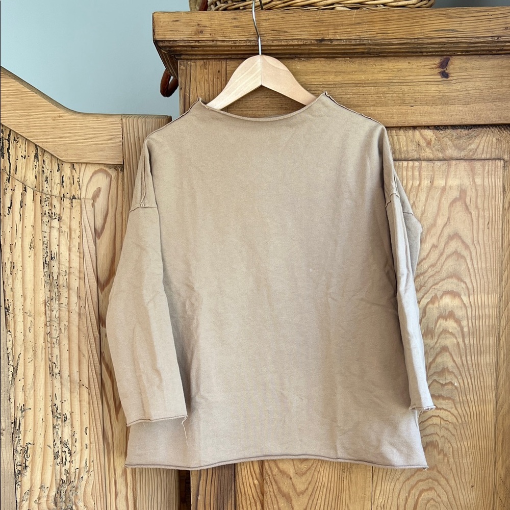 Go Gently | Classic Tan Long Sleeve Kids Tunic